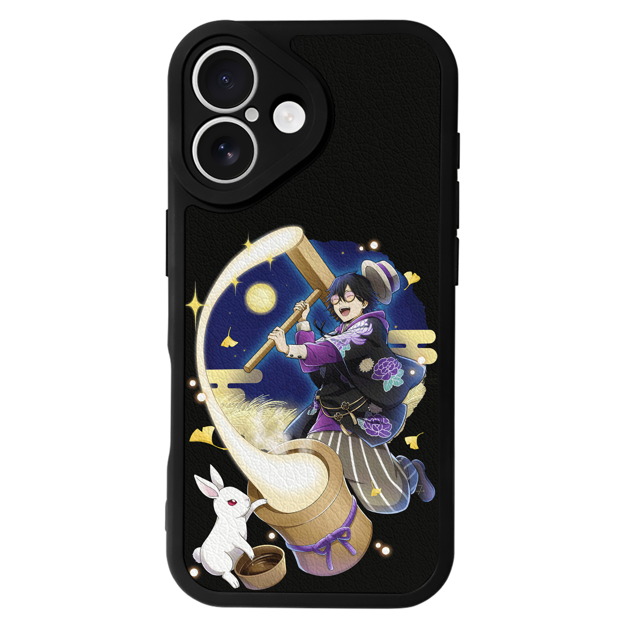 （画像用） 文豪ストレイドッグス Bungo Stray Dogs 【iPhone 16シリーズ対応】シリコンスマホケース（レザー調） 材質：シリコン